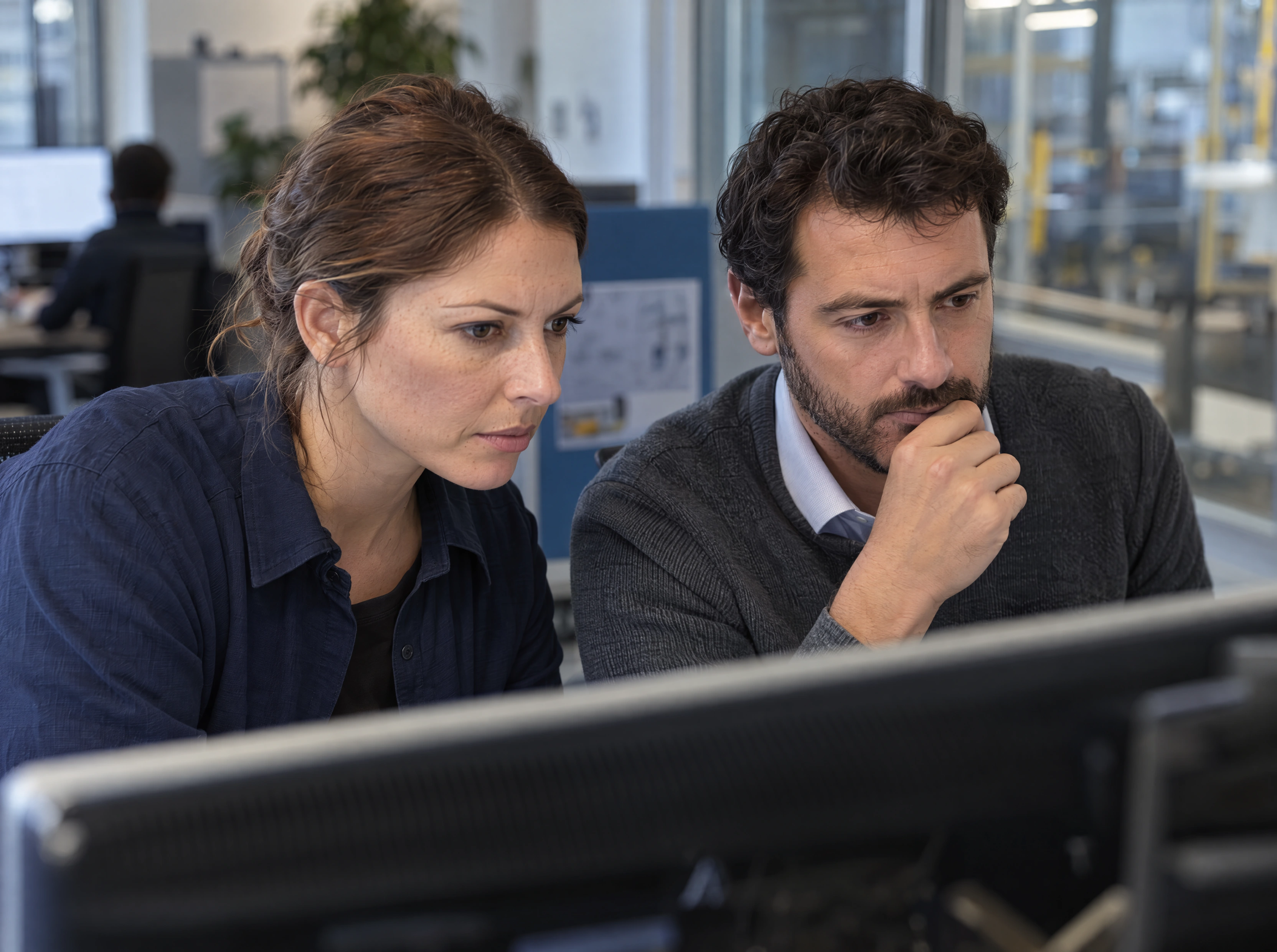 A quality engineer and planner review the wider effect of a material concern.
