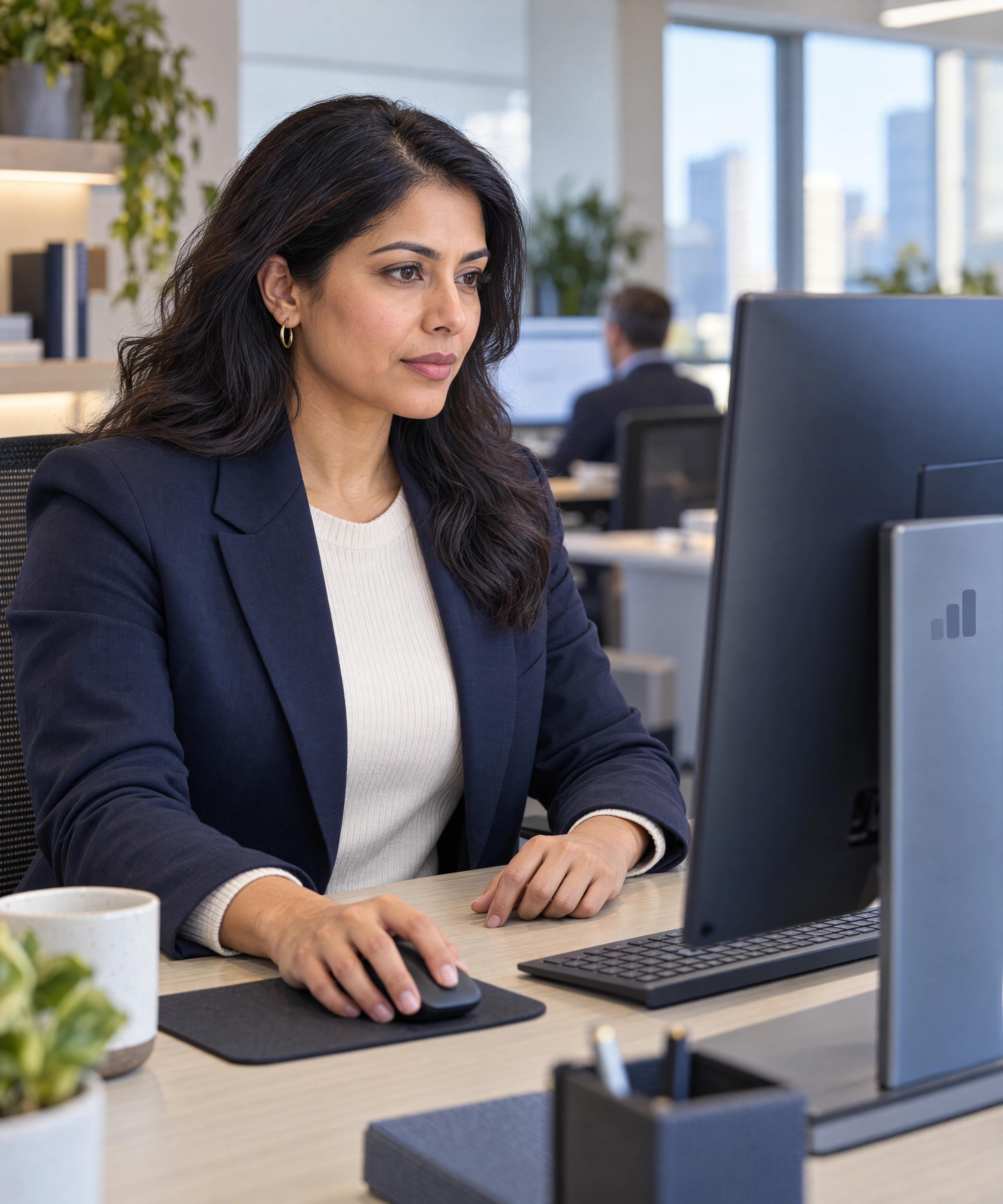 An enterprise operations analyst works independently through an assigned intelligence case.